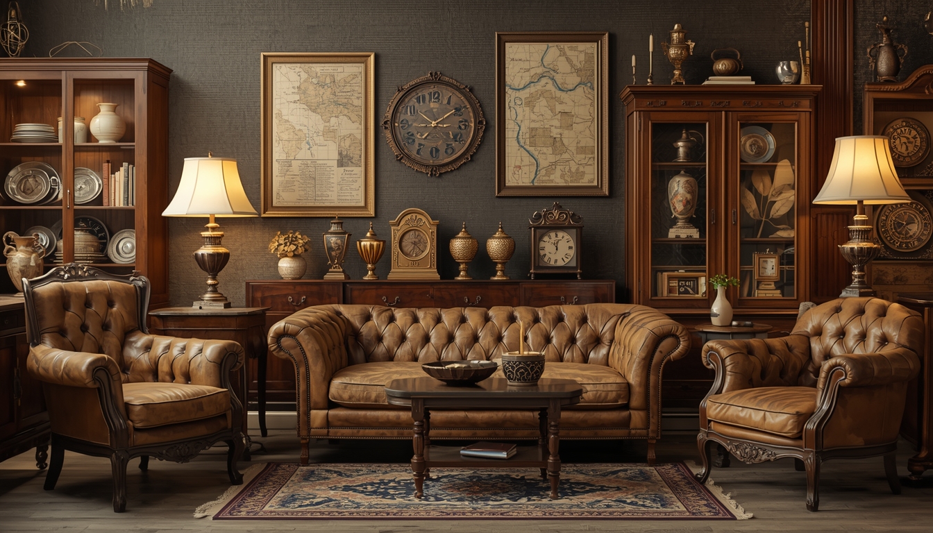 Vintage furniture and decorative prop assortment